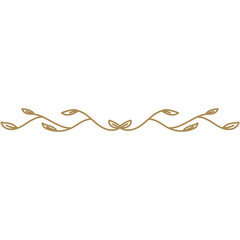 Obraz premium Leaf Line Divider