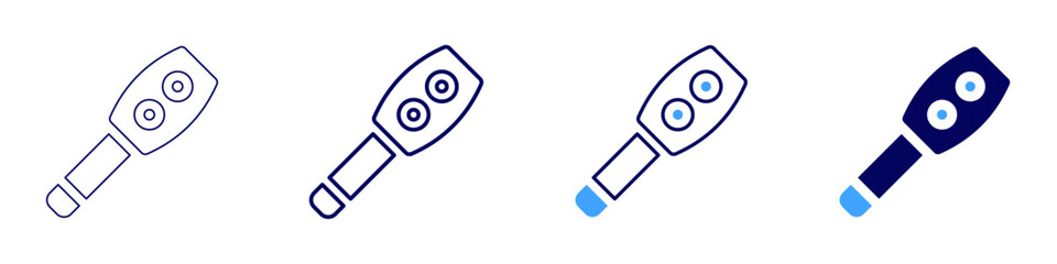 Medical test results interpretation icon in 4 different styles. Thin Line, Line, Bold Line, Duotone. Duotone style. Editable stroke