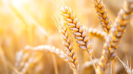 golden wheat field in summer
