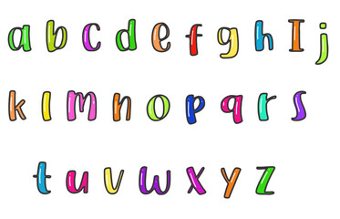 Doodle kawaii cute editable vector text effect.vector