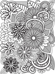 Flowers Coloring Pages For Adultes