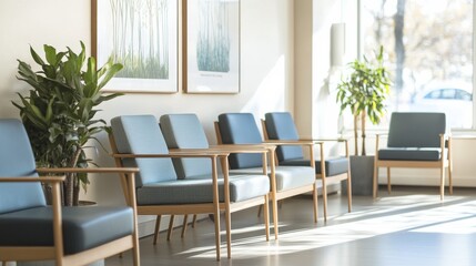 Elder abuse awareness materials in a healthcare center waiting room. Featuring education and safety