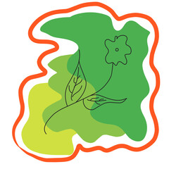 Abstact flower illustration