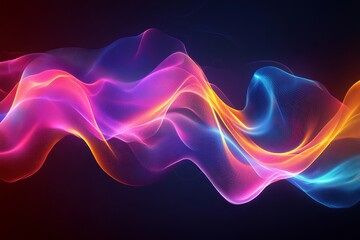 Obraz premium abstract flowing lines of vibrant colors creating a dynamic and energetic design, perfect for modern creative projects.