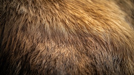 Close-Up Textured Fur of Animal with Natural Brown Tones and Patterns