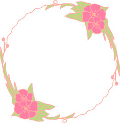 Award Laurel Wreath with Elegant Floral Touch