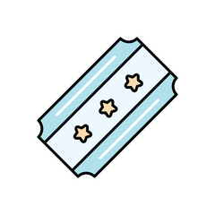 Party Ticket vector icon