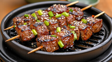  bulgogi beef skewers