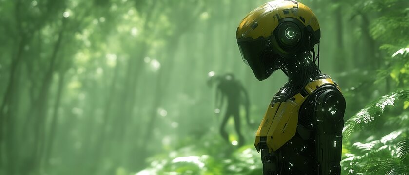 Robot in Jungle Encounter