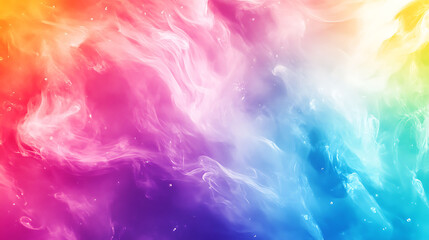 Abstract Colorful Swirling Smoke Forms Across The Background