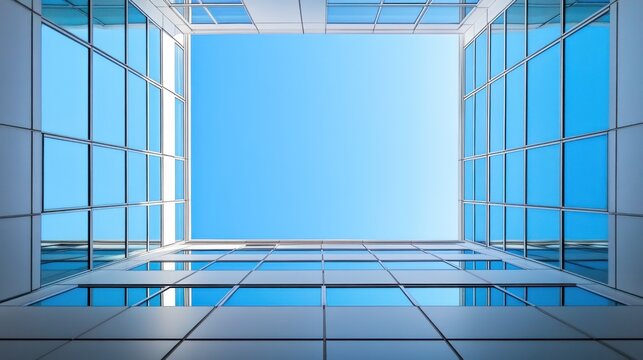 Federal Reserve building with clear blue skies. Featuring financial control and policy-making