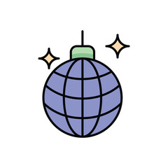 Disco Bulb vector icon