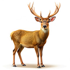 deer isolated on white background