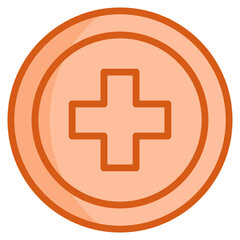 Fototapeta premium Hospital Sign Icon