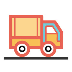 Fototapeta premium vector truck icon
