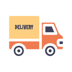 Naklejka premium free delivery truck