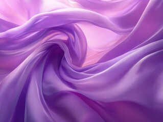 Obraz premium Ethereal lavender fabric waves in a soft light creating a flowing and calming abstract background with gentle movement and subtle texture for design