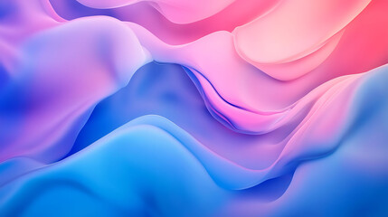 Fototapeta premium Abstract colorful waves swirl and blend throughout the whole image