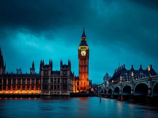 Big Ben and Houses of Parliament at Twilight