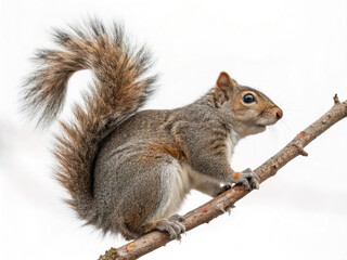 Obraz premium squirrel isolated white background