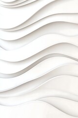 Fototapeta premium Smooth White Waves Create a Modern and Elegant Background for Any Design
