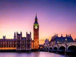 Fototapeta premium Big Ben and Houses of Parliament at Dusk
