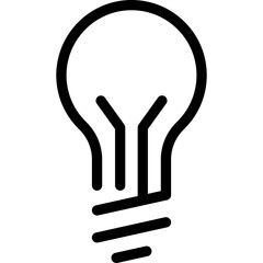  Idea Icon, Light Bulb Sign
