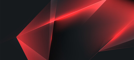 Obraz premium red black polygon abstract elegant background vector illustration, banner business product presentations