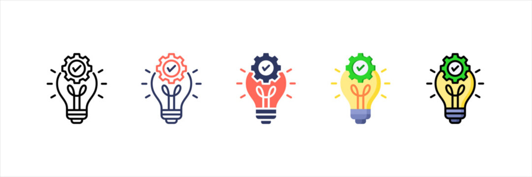 Solution Multistyle Icon Set