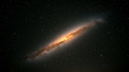 Fototapeta premium Spectacular View of the Andromeda Galaxy Sparkling Against the Starry Night Sky