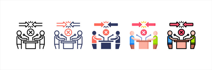 Opposition Multistyle Icon Set