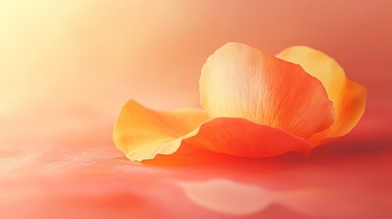 Delicate Rose Petals in Soft Sunlight