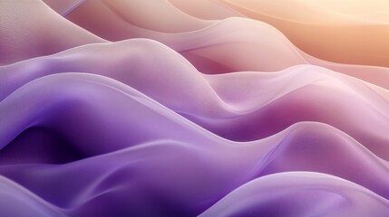 Obraz premium Beautiful flowing purple and pink forms resembling soft waves