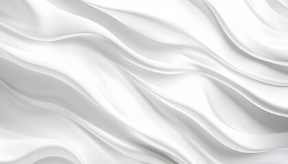 Flowing white fabric creates an abstract and elegant texture