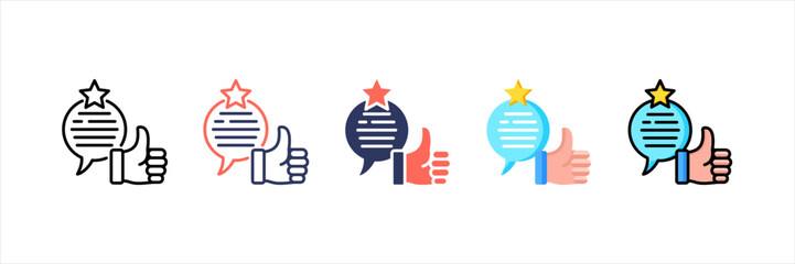 Review Multistyle Icon Set