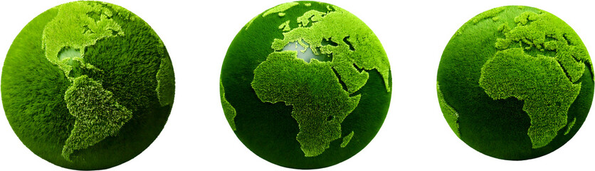 Green Earth Concept Representing Sustainability and Environmental Care