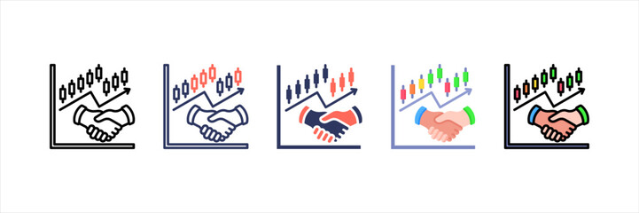 Stockbroker Multistyle Icon Set