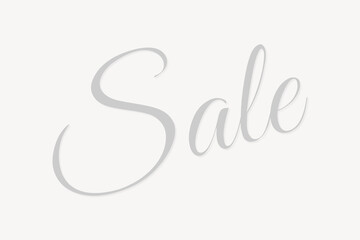 Obraz premium Sale word, handwriting font clipart vector