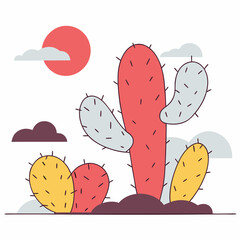 prickly nopal cactus pad