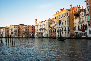 the splendid ancient Venetian palaces overlooking the Grand Canal