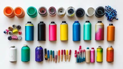Spray Paint and Markers for Creative Art Projects