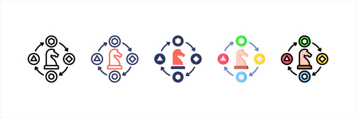 Adaptation Multistyle Icon Set