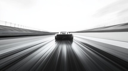 Drag racing car in a straight-line speed trial. Featuring precision and velocity