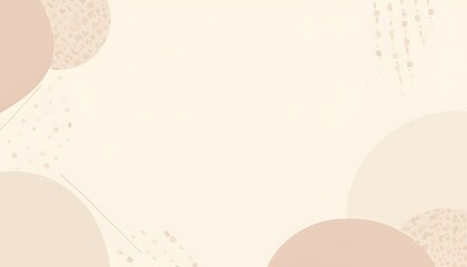 Elegant Pastel Abstract Background with Geometric Shapes, Smooth Gradient