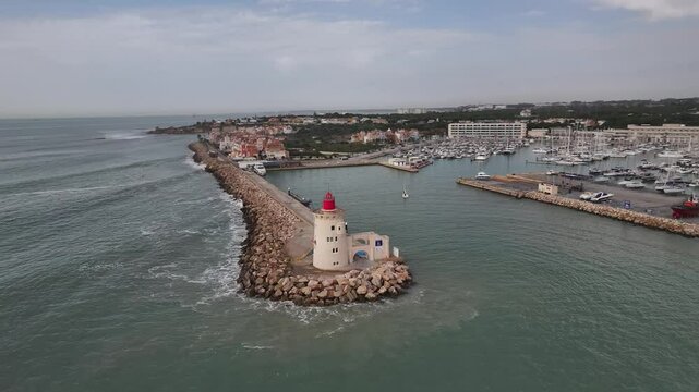 Espig&oacute;n de la baliza de Puerto Sherry, Santa Maria, Cadiz, Espa&ntilde;a