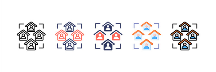 Meeting Multistyle Icon Set