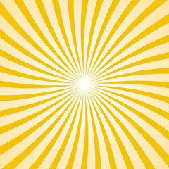 Fototapeta premium Print. Retro sunburst Background. Retro Background with sun rays in yellow orange tones and a spiral with a glow in the center. Illustration. Images. Vector. 