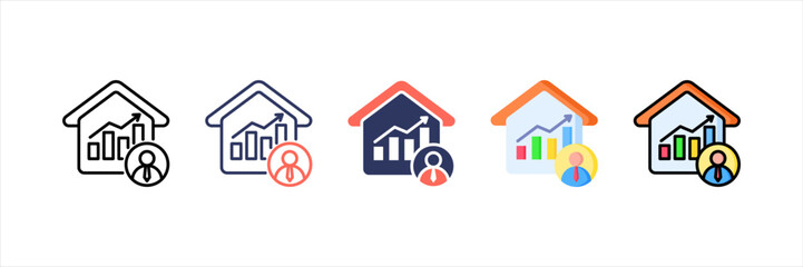 Statistics Multistyle Icon Set