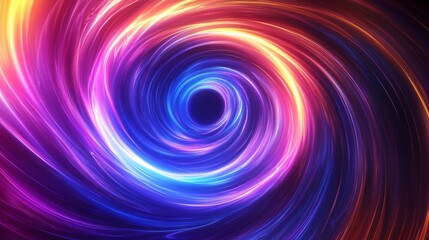 Abstract Colorful Wave Swirl Background Frame for Presentations