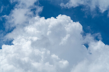 Cumulonimbus cloud and blue sky.